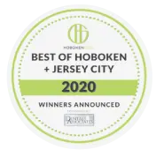 Best of Hoboken + Jersey City 2020 Winners badge.