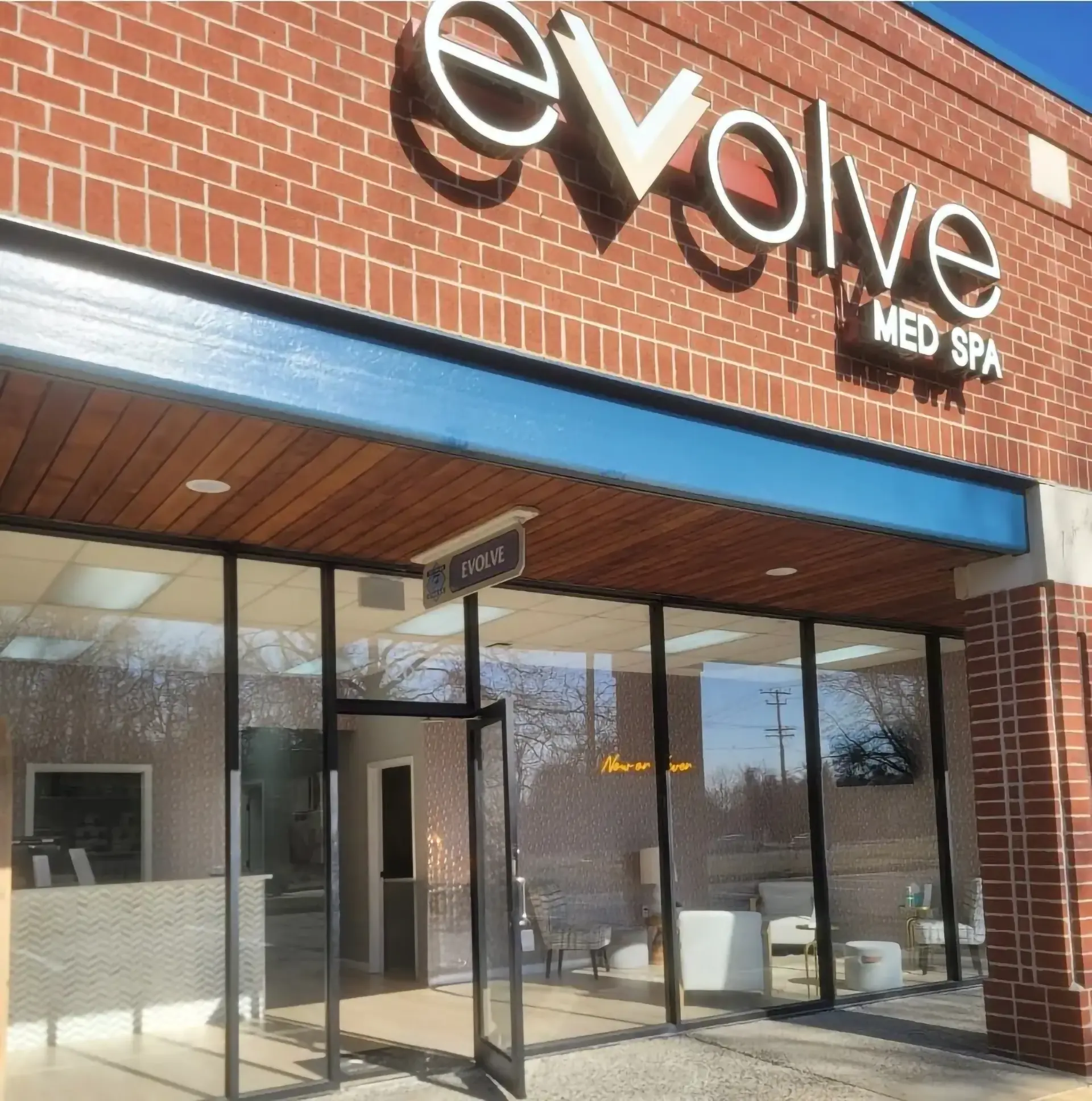 Front Of Top Rated Bel Air MD Medical Spa Evolve Med Spa