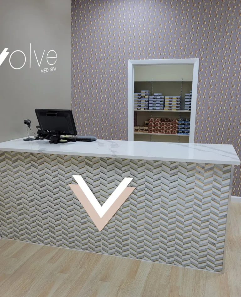 Front desk of Evolve Med Spa in Bel Air MD