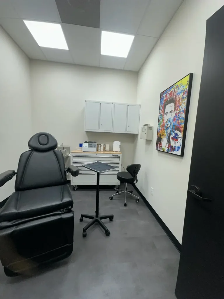 evolve med spa treatment room at bridgewater nj location