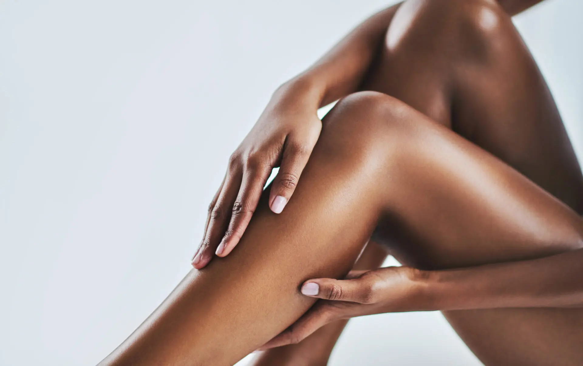 Smooth legs after laser hair removal